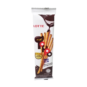 CEK BPOM Lotte - Toppo Biskuit Stik Pretzel Rasa Vanilla Isi Cokelat