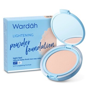 CEK BPOM Wardah Lightening Powder Foundation Light Feel 04 Natural