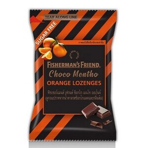 CEK BPOM Fishermans Friend Lozenges Rasa Cokelat & Jeruk (Choco Mentho Orange Flavour Lozenges)