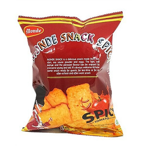 CEK BPOM Monde Makanan Ringan Ekstrudat Rasa Tomat Pedas ( Snack Spicy )