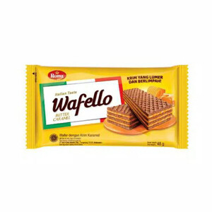 CEK BPOM Roma Wafello Wafer Dengan Krim Karamel