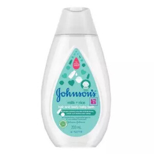 CEK BPOM Johnson's Milk + Rice Hair And Body Baby Bath