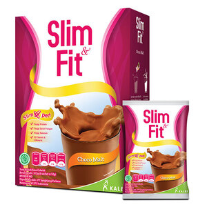 CEK BPOM Slim & Fit Susu Bubuk Rasa Cokelat