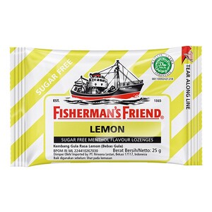 CEK BPOM Fishermans Friend Kembang Gula Rasa Lemon (Lemon Flavour Lozenges)