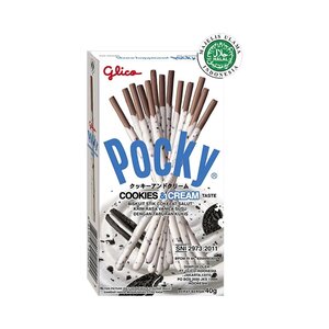 CEK BPOM Pocky Biskuit Stik Cokelat Salut Krim Rasa Vanila Susu dengan Taburan Kukis