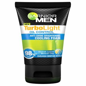 Cek Bpom Garnier Men Turbo Light Oil Control Anti - Shine Brightening Cooling Foam