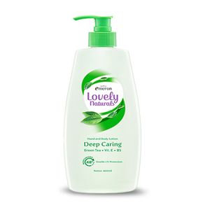 Cek Bpom Emeron Lovely Naturals Hand & Body Lotion Deep Caring ( Green Tea + Vit.e + B5)