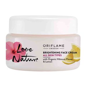 Cek Bpom Oriflame Sweden Love Nature Brightening Face Cream With Organic Hibiscus Flower & Lemon