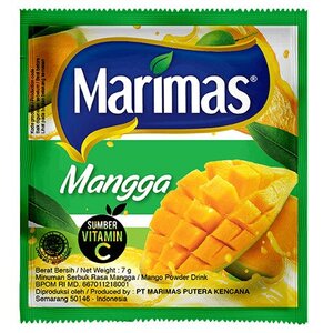 CEK BPOM Marimas Minuman Serbuk Rasa Mangga Mango Flavoured Powder Drink