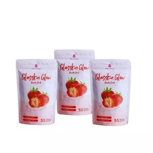 CEK BPOM Glaskin Minuman Serbuk Rasa Raspberry dengan Kolagen