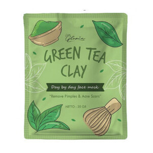 CEK BPOM Lea Gloria Day By Day Face Mask Green Tea Clay