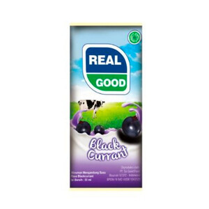 CEK BPOM Real Good Minuman Mengandung Susu Rasa Blackcurrant