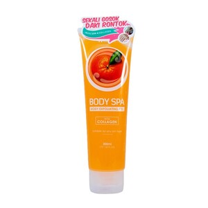 CEK BPOM Hanasui Body Spa Body Exfoliating Gel Orange With Collagen