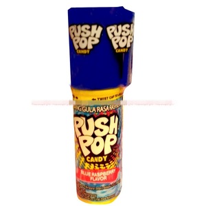 CEK BPOM Push Pop Kembang Gula Rasa Raspberry (Blue Raspberry Flavor)