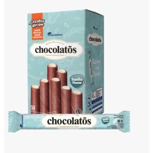 CEK BPOM Chocolatos Wafer Roll Rasa Cokelat Vanila