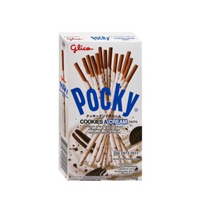 CEK BPOM Pocky Biskuit Stik Cokelat Salut Krim Rasa Vanila Susu dengan Taburan Kukis