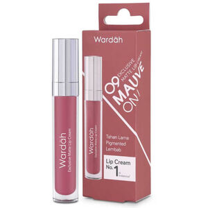 CEK BPOM Wardah Exclusive Matte Lip Cream 09 Mauve On!