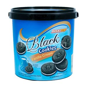 CEK BPOM Biskitop Kukis Hitam Dengan Krim Rasa Susu Vanila (Black Cookies Vanilla Milk)