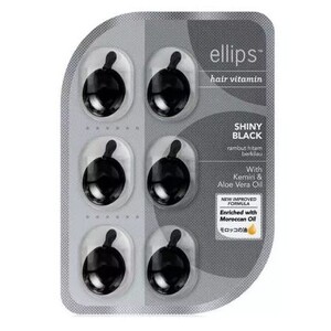 CEK BPOM Ellips Hair Vitamin Shiny Black With Candle Nut & Aloe Vera