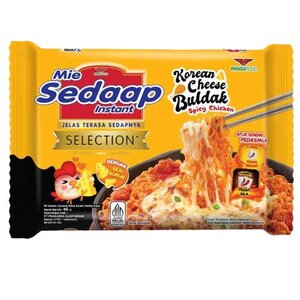 CEK BPOM Sedaap Mi Instan Goreng Rasa Ayam Pedas Keju (Korean Cheese Buldak Spicy Chicken)