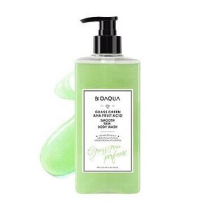 CEK BPOM Bioaqua Grass Green AHA Fruit Acid Smooth Skin Body Wash