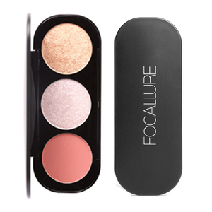 CEK BPOM Focallure Blush & Highlighter Palette FA26 - 03