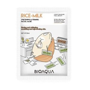 Bioaqua Rice-Milk Whitening & Firming Facial Mask