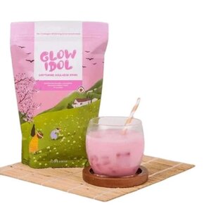 Glowidol Minuman Serbuk Dengan Kolagen Rasa Raspberry