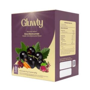 Gluwty Minuman Serbuk Rasa Blackcurrant