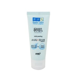 Hadalabo Tamagohada Mild Peeling Make Up Remover Face Wash