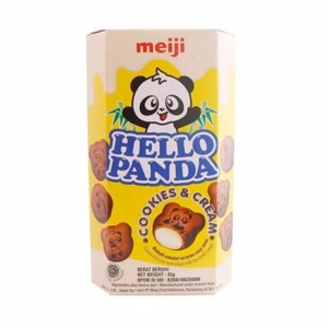 Hello Panda Biskuit Cokelat Isi Krim Rasa Susu