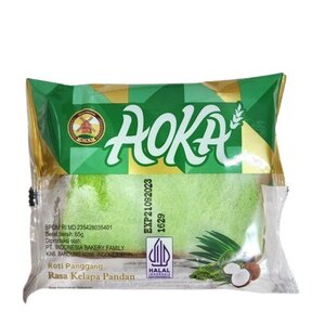 Aoka Roti Panggang Rasa Kelapa Pandan