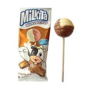 Milkita Permen Susu Lollipop Rasa Cokelat