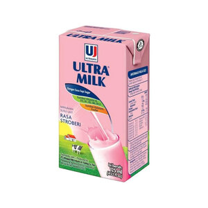 Ultra Milk Minuman Susu UHT Rasa Stroberi