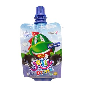 Inaco Minuman Jeli Rasa Blackcurrant dengan Nata De Coco (Jelly Drink)