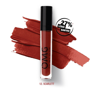 OMG Oh My Glam Matte Kiss Lip Cream 12 Scarlet