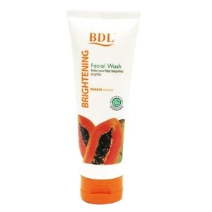 BDL Papaya Extract Brightening Facial Wash With Vitamin A C E (Orange)