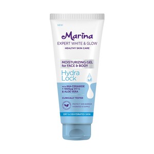 Marina Expert White & Glow Moisturizing Gel for Face & Body - Hydra Lock